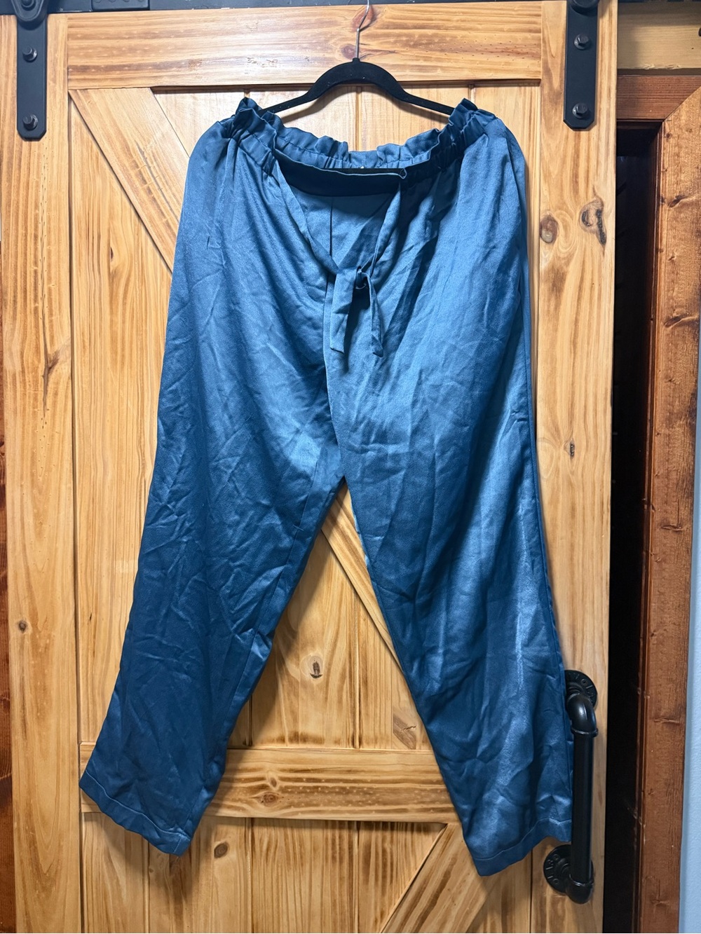 june & hudson Slate Blue Drawstring Relaxed Joggers